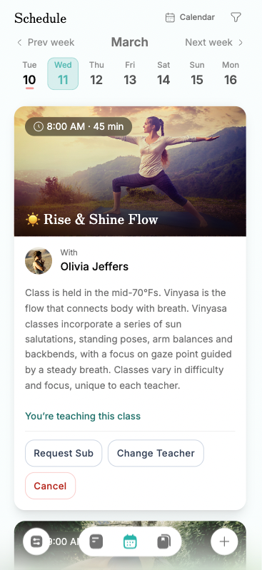 Sanga teacher self-management experience